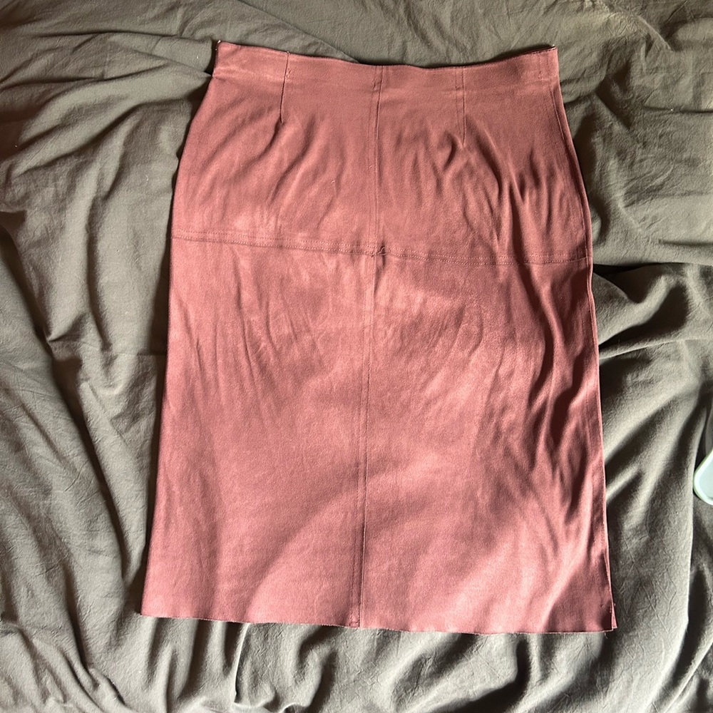 Max Studio faux suede pencil skirt